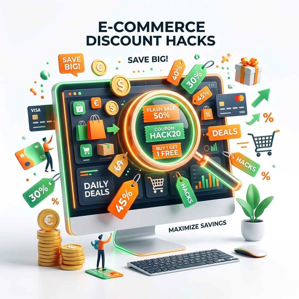 3D illustration representing e-commerce promo code hacks